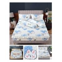 ราคา New ผ้าปูที่นอนเสริมใย ผ้าปูที่นอน มีชายระบาย สไตล์เกาหลี น่ารัก รัดมุมรอบผืน (21709528245)