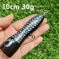 ราคา SWOLFY 1PCS LOT Topwater Wooden Popper 65G 70g 115G 190G GT Surface Popping Lure Deep Sea Boat Fishing Bait (19826015873)