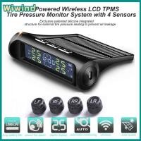 ราคา พลังงานแสงอาทิตย์ TPMS นาฬิกาดิจิตอล 4 ล้อ TPMS หน้าจอ LCD ความดันยางรถ ALARM Monitor System Car Security ALARM (22245555963)