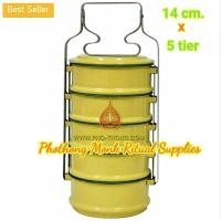 ราคา ปิ่นโต ปิ่นโตโบราณ ปิ่นโตใส่อาหาร ปิ่นโตเก็บอุณหภูมิ ถวายวัด ถวายพระ ปิ่นโตเคลือบ ปิ่นโตเคลือบเหลือง ปิ่นโตเคลือบสี สีเหลือง สีไข่ไก่ เหลือง ไข่ไก่ ปิ่นโตเคลือบโบราณ ปิ่นโตเหลือง ปิ่นโตเคลือบสีเหลือง 