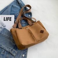 ราคา Magic Baofang กระเป๋าผ้าแคนวาสความจุขนาดใหญ่กระเป๋าสะพายไหล่เดี่ยวสไตล์ลําลองซิปปิดพื้นผิวสีบริสุทธิ์ (22259384771)