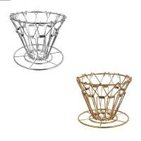 ราคา Coffee Filter Stainless Steel Cone Pour Over Coffee Dripper Stand Holder Foldable Portable Coffee Filter (21656623049)