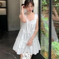 ราคา white july ชุดเดรสโบว์น่ารักหวานๆ ผู้หญิง ชุดไปงานปาร์ตี้สีดำ สง่างาม สไตล์เกาหลี ชุดเดรสสั้นสบายๆ ฤดูร้อน ใหม่ (22678882825)
