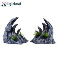 ราคา Gigicloud ซ่อนถ้ำจำลองที่พักพิงเครื่องประดับจากหินหินในแนวราบถ้ำซ่อนสำหรับตกแต่งตู้ปลาพิพิธภัณฑ์สัตว์น้ำ (19922578058)