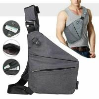 ราคา ND Men Travel Business Fino BAG burglarproof Shoulder Bag HOLSTER Anti Theft Security STRAP Digital Storage chest bags (22176663724)