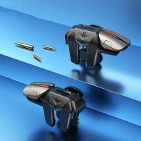 ราคา คอนโทรลเลอร์ ทริกเกอร์ จอยสติ๊ก จอยเกมมือถือ แถมฟรีถุงนิ้ว ปุ่มช่วยยิง จอยมือถือ มือถือปุ่มกด PUBG FreeFire Mobile Phone 6 Finger Game Trigger Gaming Shooter Controller Button Gamepad Joystick จอยเกมส