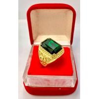 ราคา แหวนทอง 18K พลอยมรกตสีเขียว ช่วยเสริมราศี ความอุดมสมบูรณ์ ร่ำรวยร่มเย็น (21530214964)