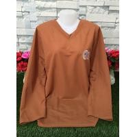 ราคา เสื้อยืด แขนยาว เสื้อแขนยาว เสื้อยืดผู้หญิง เสื้อคลุม เสื้อแขนยาว oversize เสื้อแขนยาวสีพื้น เสื้อผ้าคนอ้วน รุ่น2551 (12828068685)