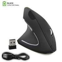 ราคา Wireless left hand vertical ergonomic mouse rechargeable Mause USB optical mouse gaming mouse for laptop PC device notebook office left hand (21665515549)
