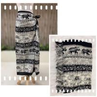 ราคา ผ้าพันคอ ผ้าฮาวาย ผ้าคลุมชุดว่ายน้ำ ผ้าชายทะเล ผ้าโสร่ง ผ้าคลุมไหล่ผ้าชายหาดสีสันสดใส เนื้อผ้าพริ้ว ไม่หนา (19708525242)