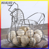 ราคา ของใช้ในบ้าน HUALI02ที่เก็บไข่รูปทรงไก่ไก่ตะกร้าลวดแบบบ้านไร่จัดระเบียบ (21020590671)