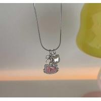 ราคา สร้อยคอตัวอักษร จี้kitty คิตตี้ (22773662884)