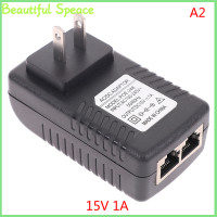 ราคา Beautiful AC 110V 240V ถึง DC 12V 15V 24V 48V 0 5A 1A PoE Injector Power Adapter (22101317500)