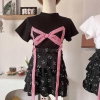 ราคา เซ็ตโบว์ 2 ชิ้น เสื้อโบว์ กระโปรงขนมชั้น น่ารักๆ (22589140850)