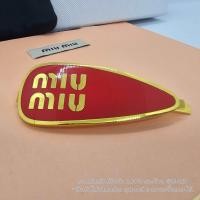 ราคา Miu Miu engraved logo Enamel Hair Clip กิ๊บหนีบผม โลโก้ มิว มิว งานเหล็กสีทอง เคลือสี แดง ดำ ขาว พร้อมจัดส่ง งาน 1 1 ราคาชิ้นละ 149 ไม่รวมกล่อง (21628257019)