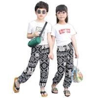 ราคา กางเกงช้างเด็กเล็กเด็กโต 2 12 ขวบ คละลายขาวดำ ช้างขายาวจั้ม ช้างขาปล่อย (17302659889)