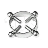 ราคา ไม่เจาะ สกรูจุกนมเหล็ก คลิปโล่กลม เกมสำหรับผู้ใหญ่สำหรับผู้หญิง Non piercing steel nipple screw round shield clip adult game for woman (21492455664)