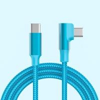 ราคา 1M 2M 3M PD 60W ที่ชาร์จไฟรวดเร็ว USB C ไปยัง USB Type C สายเคเบิล Type C ถึง Type C ศอกสายสำหรับ Iphone 15 Pro สูงสุด MacBook iPad Samsung Xiaomi (22066283806)
