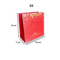ราคา รหัส69 ถุงกระดาษสีแดง ลายดาวประกายบนท้องฟ้า 1แพ็ค มี10ใบ (22224216016)