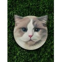 ราคา จานรองแก้วลายแมว แผ่นหินรองแก้วลายแมว จานรองแก้วลายน่ารัก แมวเหมียว งานจริงสวยมาก (19325648993)