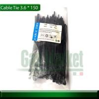 ราคา เคเบิ้ลไทร์ 6 นิ้ว 3 6 150 สายรัดพลาสติก สี ดำ ถุงละ100เส้น Cable Tie 6 inch 3 6 150 black color 100 pcs pack (20145425980)