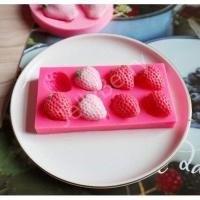 ราคา แม่พิมพ์ซิลิโคน พิมพ์สตอเบอรี่ แบบครึ่งลูก แม่พิมพ์สตอเบอรี่ พิมพ์วุ้น พิมพ์ฟองดอง เทียนหอม สบู่ (17572965433)