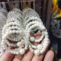 ราคา สร้อย สร้อยคอมุก ต่างหูหนีบ สร้อยคอมุกเทียม มีจี้ ต่างหูมุก พร้อมส่ง (21728925320)