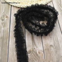 ราคา QIAN TI ZI ริบบิ้นขนาด1ริบบิ้นผ้าซาตินจีบยืดหยุ่นลูกไม้ดอกไม้สูง4ซม (22039383992)
