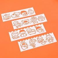 ราคา ไม้บรรทัดลายฉลุลายฉลุลายการ์ตูนสำหรับเด็กไม้บรรทัดวาดกราฟฟิตีมัลติฟังก์ชัน4ชิ้น (20759730847)