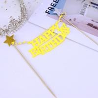 ราคา ป้ายปักเค้ก ป้ายHBD ป้ายปักเค้ก2เสา สินค้าพร้อมส่งจากไทย นะคะ (18907679285)