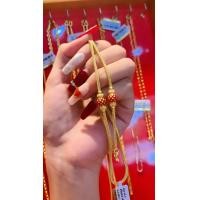 ราคา สร้อยคอ 2 สลึง แต่งข้างลงยา ทองคำแท้ 96 5 มีใบรับประกัน (21729678052)