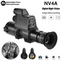 ราคา ZIYOUHU อุปกรณ์กล้องส่องทางไกลมองกลางคืนแบบตาเดียวอินฟาเรดแบบ NV4Aเครื่อง4X ซูม HD กล้องวีดีโอแนบกลางคืน IR ขอบเขตดิจิตอลสำหรับสังเกตการณ์กลางแจ้ง (21938684862)