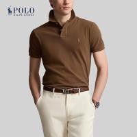 ราคา Polo Ralph Lauren เสื้อโปโลผู้ชาย The Iconic Mesh Polo Shirt รุ่น MNPOKNI1N822958 สีน้ำตาล (22851917912)