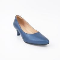 ราคา ST JAMES รองเท้าหนังแท้ หัวแหลม รองเท้าทำงาน ส้น 5 CM รุ่น FLORA สี P NAVY รองเท้าคัชชู ผู้หญิง (18560961271)