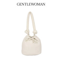 ราคา GENTLEWOMAN BUCKET HOBO BAG WHITE Casual Letter Bag กระเป๋าผ้า ผู้หญ Crossbody Bag กระเป๋า สะพายข้าง (22798691349)