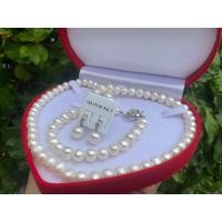 ราคา ชุดเชทไข่มุกแท้ ครบชุด สีขาว สร้อยคอ ข้อมือ ต่างหู กล่อง มุกภูเก็ต otop มีใบรับประกันไข่มุก มีขนาดให้เลือกหลายขนาด (22210983404)