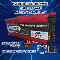 ราคา อินเวอร์เตอร์เพรียวซายเวฟ3000W 12V24V Pure sine wave inveter พร้อมส่งที่ไทย อินเวอร์เตอร์โซล่าเซลล์ อินเวอร์เตอร์ไฟฟ้าแบบพกพา อินเวอร์เตอร์เพียวไซด์ (22865873110)