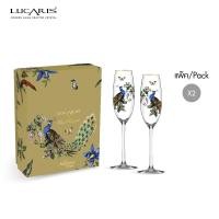 ราคา LUCARIS เซตของขวัญแก้วแชมเปญ The Mystery Feast Heras Peacock Champagne Set of 2 (22855742574)