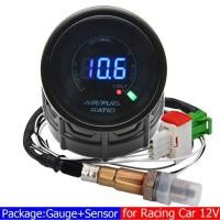 ราคา 52มม Digital Air การใช้ Ratio Gauge แคบ O2เซนเซอร์ออกซิเจนรถวัด AFR Meter Fit สำหรับ Racing รถ12V ของแถม (16509338847)