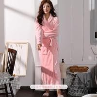 ราคา Spot parcel post Thickened Extended Flannel Nightgown Womens Winter Morning Robe Couple Pajamas Bathrobe Mens Coral Fleece Bathrobe Autumn and Winter (21905520574)