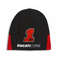 ราคา หมวกไหมพรม DUCATI PECCO BAGNAIA 1 BLACK LINE BEANIE (22087373371)