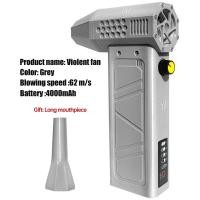 ราคา 1รอบต่อนาที Air Blower Power Display Turbo Fan Turbo Jet Fan Brushless Motor Handheld Duct Fan 52เมตร วินาที Type C ชาร์จ Blower1 14 (22718488992)