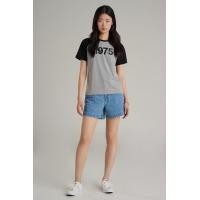 ราคา Mc jeans เสื้อยืดแขนสั้นผู้หญิง คอกลม สีเทา MTTZ836 (22817262323)