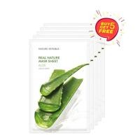 ราคา ชุดสุดคุ้ม Nature Republic เนเจอร์ รีพับบลิค Real Nature Aloe Mask Sheet มาส์กหน้าบำรุงผิว สูตรว่านหางจระเข้ (22112382826)