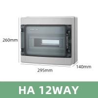 ราคา HA Series 12 Way IP65 Plastic Electrical Distribution Box Waterproof MCB Box Panel Mounted Junction Box (22441480487)
