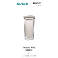 ราคา Richell Home Double wall Carafe เหยือกน้ำทรงกระบอก 2 ชั้น ทรงสูง เหยือกน้ำเย็น รักษาอุณหภูมิให้เครื่องดื่มเย็น ไม่เกิดไอน้ำรอบเหยือก เหยือกน้ำสองชั้น เหยือกน้ำทรงสูง เหยือกเก็บความเย็น (22526566701)