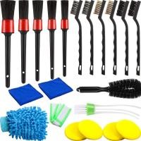 ราคา for Car Cleaning Brush Set Detail Brush Wire Brush Tire Brush Car Air Conditioner Cleaning Brush 20 Pcs (22196769507)