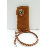 ราคา กระเป๋าสตางค์หนังแท้ แถมฟรีสายหนังถักคล้องกระเป๋า1 (1551018340)