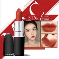 ราคา ลิปสติก M A C Powder Kiss Lipstick 314 316 923 ลิป mac สีMULL IT OVER สีDevoted to chil สีStay Curious (22831883198)