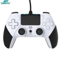 ราคา 100 ของแท้ จอยควบคุมเกมควบคุมสาย Usb เข้ากันได้กับแผ่นเกมจอยสติ๊ก PS4ที่มีฟังก์ชันการสั่นสะเทือน6แกน คืนได้ภายใน15วัน (21204945214)